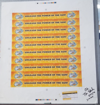 Sunny Delight Preproduction Advertising Art Work Unleash Power of the Su... - $18.95