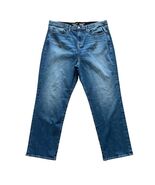 Torrid High-Rise Straight Duo Denim Cargo Jeans Blue Stretch 22 Tall NWT - $47.99