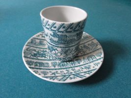 Denmark Compatible with Vintage Nymolle Hoyrup Demitasse Cup &amp; Saucer Art Faienc - £42.99 GBP