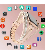 2024 New Diamond Smart Watch For Women Gift Full Touch Screen Lady Sport... - £55.03 GBP+