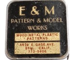 Vtg Barlow Brand Advertising Measuring Tape E&amp;M Pattern and Model Works ... - £14.67 GBP