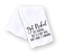 Handmade Funny Bathroom Towel 100 Cotton Funny Flour Sack Hand Towel Get... - £26.89 GBP