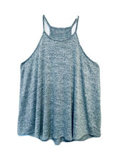 Lou &amp; Gray Form Womens Size S Heathered Gray Racerback Comfy Soft Loose Fit Top - £10.35 GBP