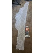 LED Lighted Fireplace Mantel Scarf Snowflake Wreath Lace Christmas Holid... - €24,86 EUR