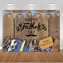 8X6Ft Happy Father&#39;S Day Background Fixing Tools Retro Wood Backdrops Father&#39;S D - £42.28 GBP