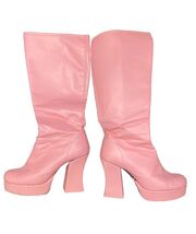 60’s / 70’s Pale Pink "Penelope Pitstop"  Platform Boots Size 5 (bo36) - $46.87