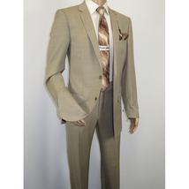 Men's Suit by Giorgio Cosani Textured Wool/Cashmere Blend 901-14 Beige 40 Long image 4