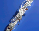 ORIGINAL Vintage Art Deco STERLING SILVER 925 Diamond Paste 3" in BROOCH... - $356.25