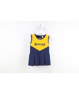 Vtg 90s Girls 3T University of Michigan Football Cheerleader Uniform Dre... - $46.11 CAD