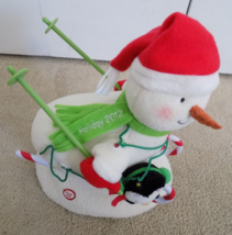 HALLMARK Jingle Pals SWOOSHIN’ DUO Skiing Snowman SOUND LIGHT MOTION - £19.37 GBP