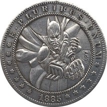 Hobo Nickel 1885-CC Usa Morgan Dollar Coin Copy Type 118 - £7.18 GBP
