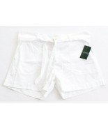 Lauren Ralph Lauren White Casual Cotton Shorts with Belt Women&#39;s NWT - £39.19 GBP