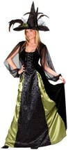 FunWorld - Women&#39;s Goth Maiden Witch - Black/Green - S/M 2-8 Adult Costume - £19.59 GBP
