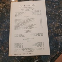 Vintage Fort Sumter Hotel Menu Charleston, Sc Waterfront 1955 - £52.56 GBP