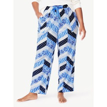 Joyspun Women&#39;s Print Lightweight Flannel Sleep Pants, Multicolor Size M (8-10) - £12.59 GBP