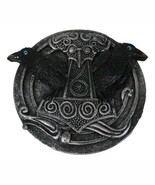 Norse Viking Knotwork Thor Hammer Mjolnir With Black Ravens Incense Burner - $316.55 MXN