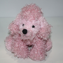 Webkinz Pink Plush Poodle Dog 9&quot; HM107 No Code Soft Toy Stuffed Animal Ganz - £7.70 GBP