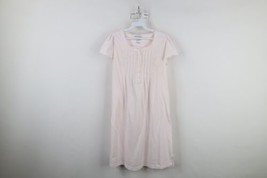 Vintage 90s Miss Elaine Womens Medium Flower Lace Knit Ruffled Night Gow... - $39.55
