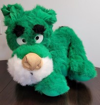 Vintage LARGE 1994 Liberty Toy Green Dog Plush Toy 30&quot; Stuffed Animal USA Made - £31.65 GBP