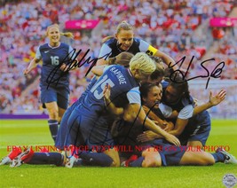 Alex Morgan Hope Solo And Abby Wambach Autographed 8x10 Rp Photo Usa Soccer - £12.85 GBP