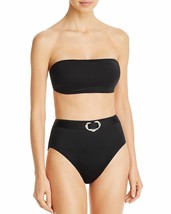 Kate Spade New York Black Belted High-Waist Bikini Swim Bottom, Us Small - £26.90 GBP