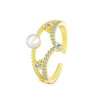 Women&#39;s Fashion Jewelry - 925 Sterling Silver Gold-Plated Pearl Crown Ad... - $29.99