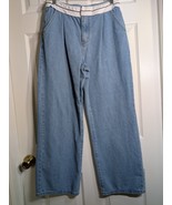 Edikted Jeans Womens M Blue Flare Leg Mid Rise - $23.76