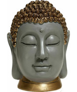 Buddha 15077 Head Bust Indoor Outdoor 8&quot; H Resin Garden Statuary  - $565.28 MXN