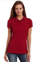 Lands&#39; End Women&#39;s Polo Shirt Size: Small (6 - 8) New Ship Free Cotton Red - £39.07 GBP