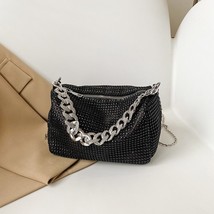Fashion Glitter Rhinestone Evening Bag Women Trend  Shiny Handbag Female Nightcl - £49.08 GBP