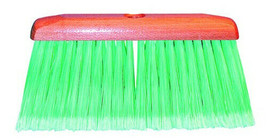 Magnolia Brush #3010 Green Feather-Tipped Plastic Household Broom Head - £19.99 GBP