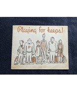 1943 U.S. NAVY &quot;PLAYING FOR KEEPS!&quot; BOOKLET AERONAUTICS TRAINING DIVISION - $555.88 MXN