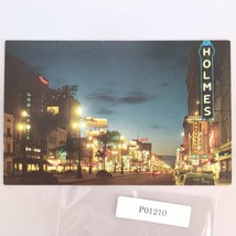 Canal Street at Night New Orleans LA 1960s Postcard Unposted Louisiana - $184.68 MXN