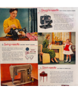 1953 Singer Sewing Machines Advertisement Straight Swing Slant Needle DW... - €25,70 EUR