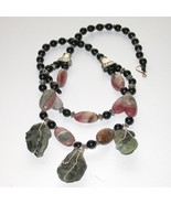 CHUNKY GEMSTONE necklace - This is unique designer and show  - £103.11 GBP