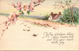 c1910 Antique Gibson Postcard. House Birds Flowers a1 - £16.96 GBP