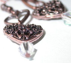 Hearts of Copper - Copper hearts Earrings - Unique - $17.00
