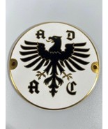 Vintage AD AC European Automobile Car Club  Metal Enamel Grill Badge German - £335.78 GBP