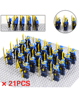 21pcs Japanese Samurai Bushi Warriors Custom Minifigure Set D - $29.89