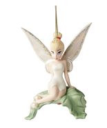 Lenox Disney 2022 Tinkerbell Figurine Ornament Sitting Pretty Leaf Chris... - $19.00