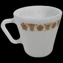 Pyrex Coffee Mug Cup Milk White Glass Butterfly 90s Vintage Oven Microwave Safe - £18.87 GBP