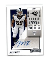 2018 Panini Contenders #228 Micah Kiser RC AUTO Rookie Ticket - £2.33 GBP