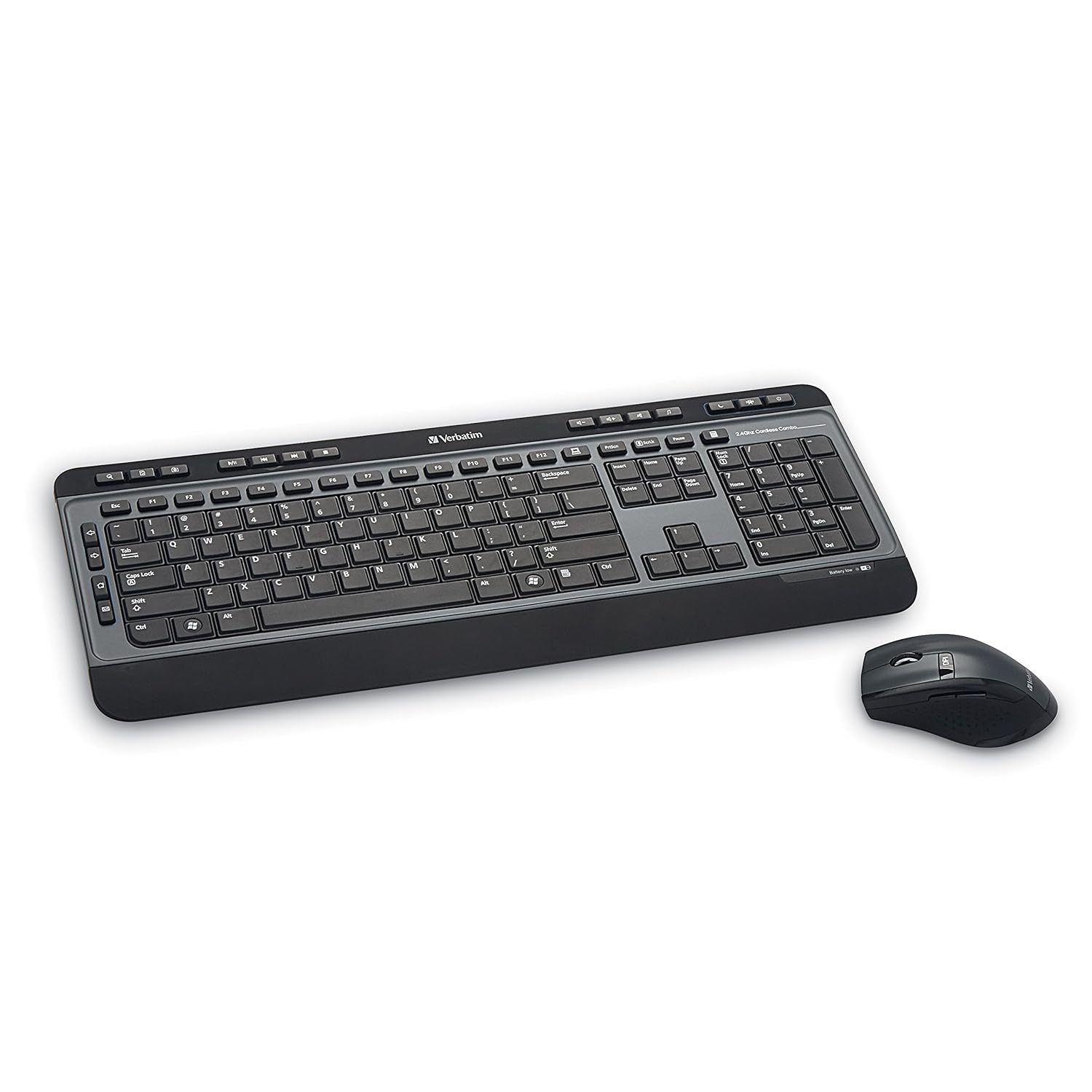 Verbatim Wireless Multimedia Keyboard and 6-Button Mouse Combo - Black - $56.99