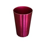 Four (4) ~ Retro Style ~ Aluminum Tumblers ~ PINK ~ 10 Ounce ~ 4.25&quot; Tal... - $34.30 CAD
