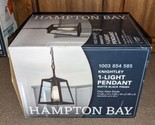 ​Hampton Bay P113-BKK Knightley 1-Light Matte Black and Glass Mini Pendant - $36.58