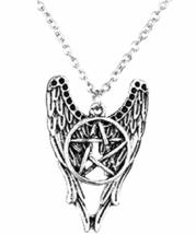 Handmade with Love New Supernatural Necklace Angel Wings Pentagram Casti... - £15.63 GBP