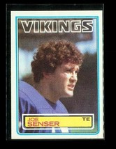 Vintage 1983 TOPPS Football Trading Card #105 JOE SENSER Minnesota Vikings - £3.89 GBP