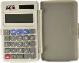 2-7/8 X 3/8 X 4-5/8 Inch School Smart 8-Digit Lcd Dual Power Pocket Calculator. - £27.91 GBP