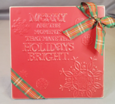 Hallmark Christmas Tile Merry Are Moments That Make The Holidays Bright ... - £7.80 GBP