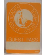 FOREIGNER - VINTAGE ORIGINAL CONCERT TOUR CLOTH BACKSTAGE PASS ***LAST O... - $10.00